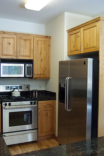 A modern kitchen with popular stainless steel appliances