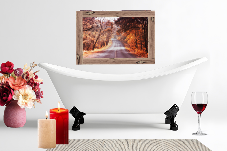 Luxurious bathroom remodel with clawfoot tub