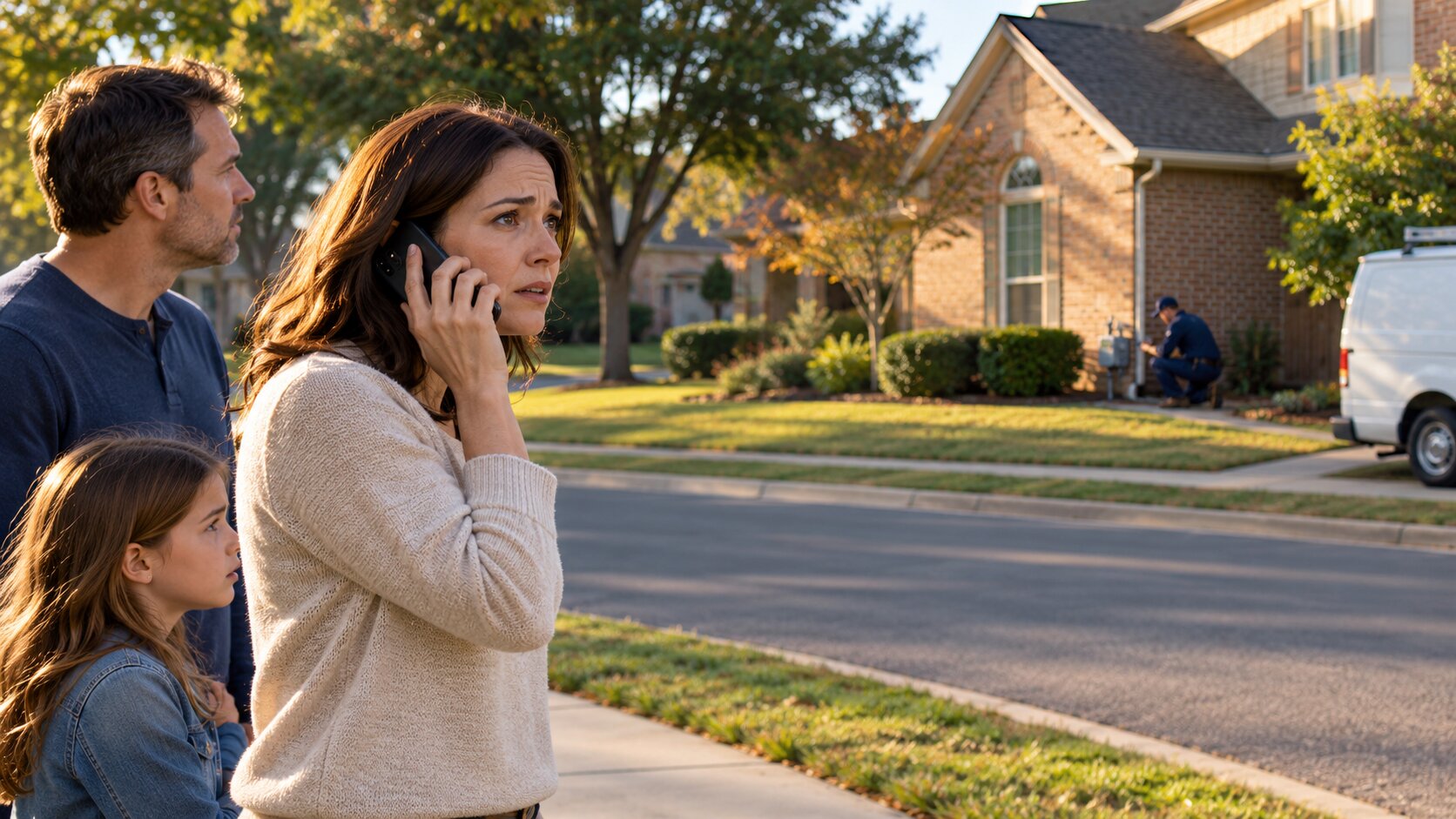 Emergency call from a safe distance