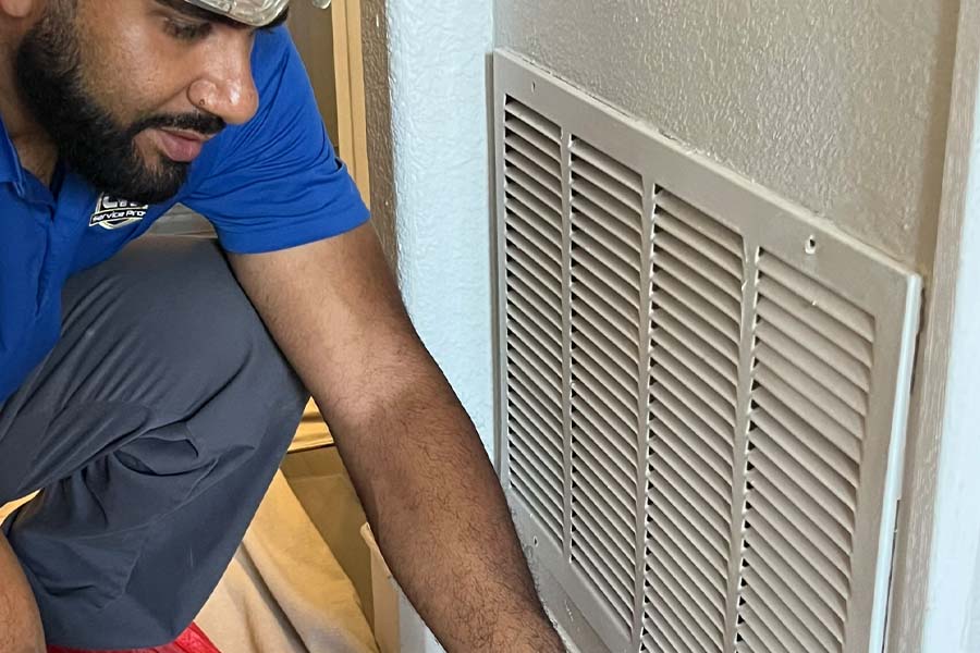 Professional HVAC duct repair
