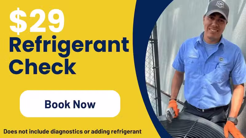 $29 refrigerant check by CW Service Pros