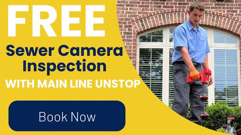 Free Sewer Camera Inspection with Main Line Unstop offer from CW Service Pros