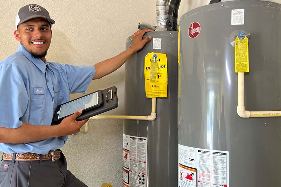 Water heater repair service by CW Service Pros