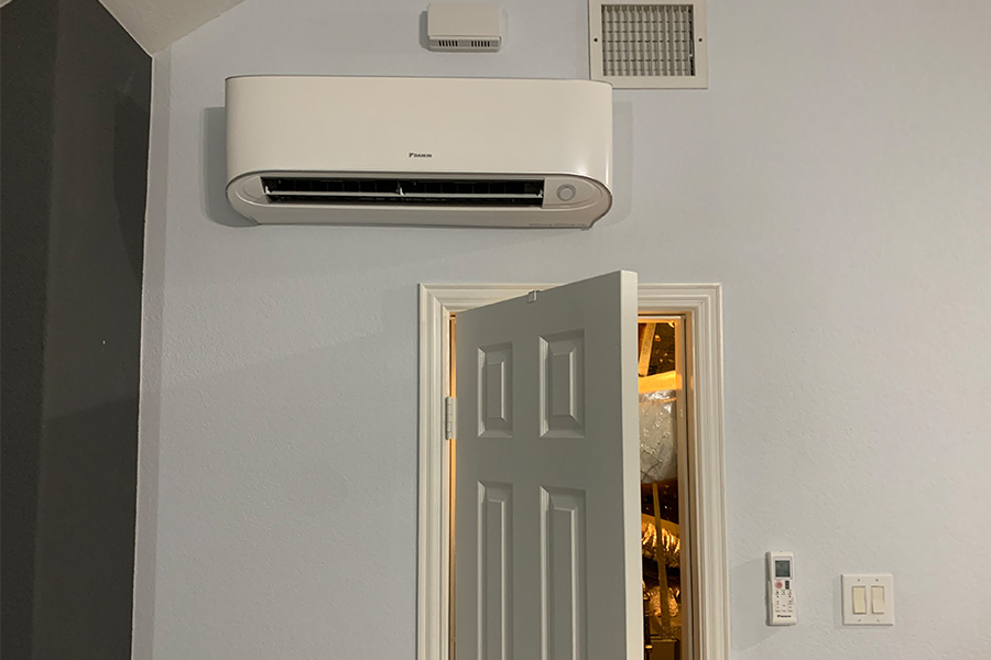 Indoor Daikin mini split air conditioner