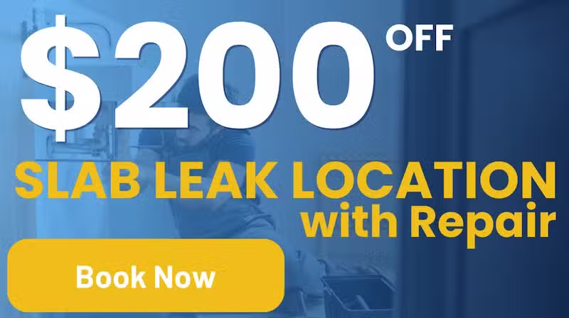 $200 off slab leak repair offer from CW Service Pros