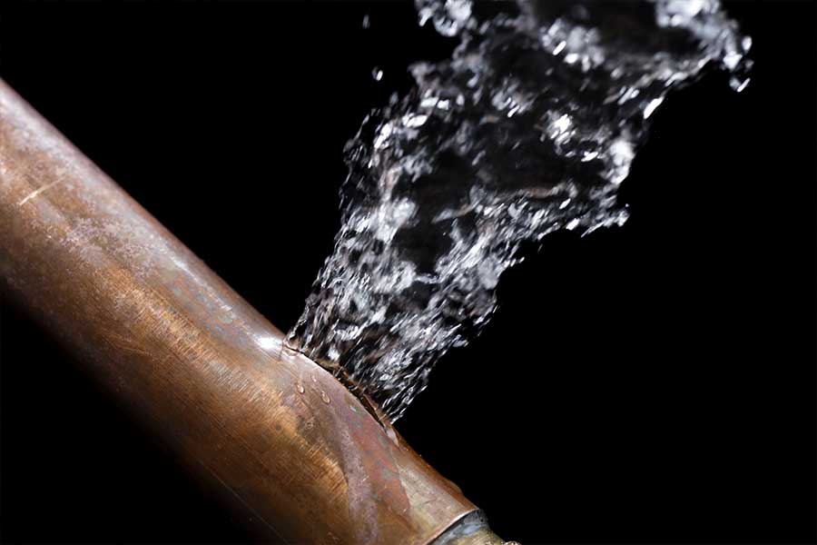 Plumbing leak in The Colony, TX