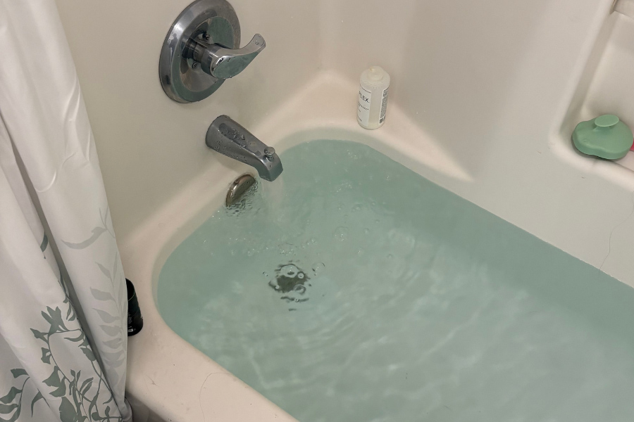 Bathroom flooding handled by emergency plumber in Addison TX