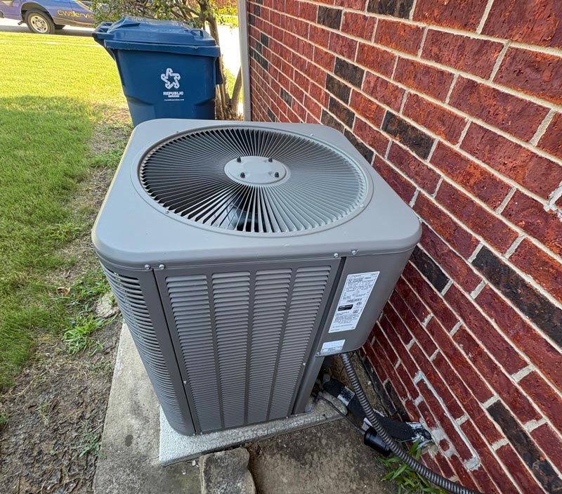 Aging AC replaced in Lewisville TX residential property